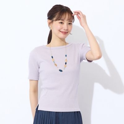 【Ｓ・Ｍサイズ】ラメリブジャージー　半袖Ｔシャツ（７３１２４５５１）