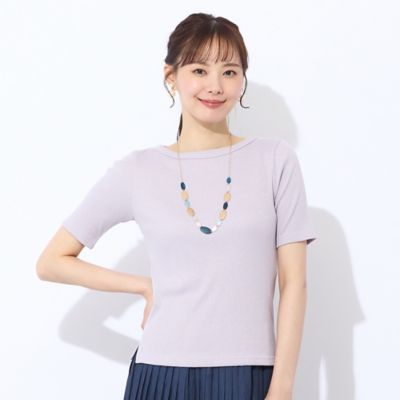 【Ｓ・Ｍサイズ】ラメリブジャージー　半袖Ｔシャツ（７３１２４５５１）