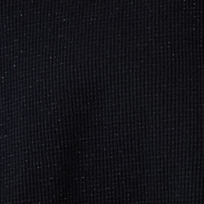 【Ｓ・Ｍサイズ】ラメリブジャージー　タンクトップ（ブラック）（７３１２４５５２Ａ）