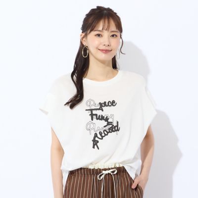 【Ｓ・Ｍサイズ】綿１００％フレンチスリーブＴシャツ（７３１２４５５４）
