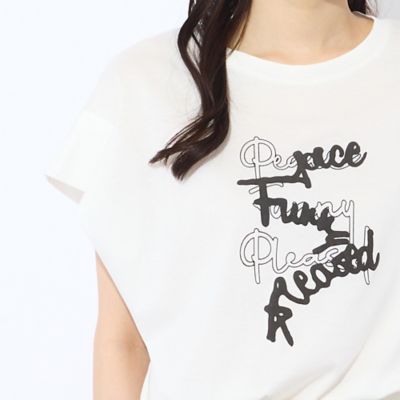 【Ｓ・Ｍサイズ】綿１００％フレンチスリーブＴシャツ（７３１２４５５４）