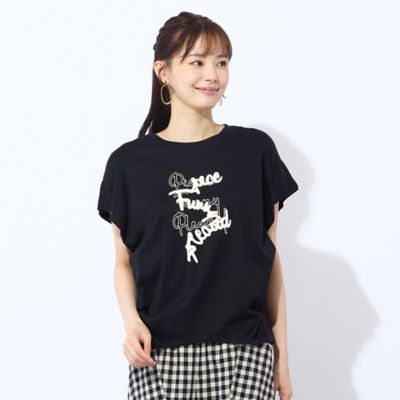 【Ｓ・Ｍサイズ】綿１００％フレンチスリーブＴシャツ（７３１２４５５４）