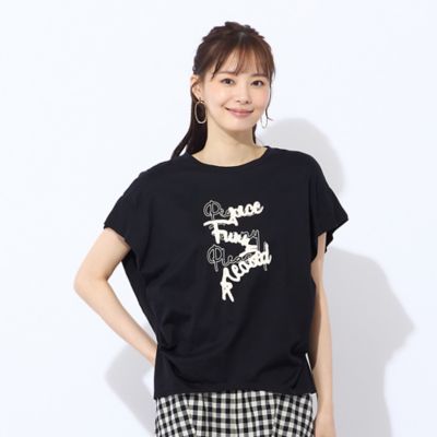 【Ｓ・Ｍサイズ】綿１００％フレンチスリーブＴシャツ（７３１２４５５４）