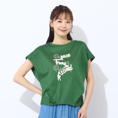 【Ｓ・Ｍサイズ】綿１００％フレンチスリーブＴシャツ（７３１２４５５４）