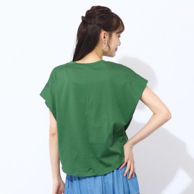 【Ｓ・Ｍサイズ】綿１００％フレンチスリーブＴシャツ（７３１２４５５４）