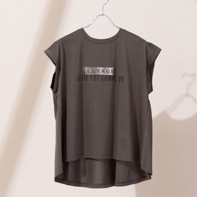 【Ｓ・Ｍサイズ】綿１００％　フレアシルエットロゴＴシャツ（７３１２５４０７）