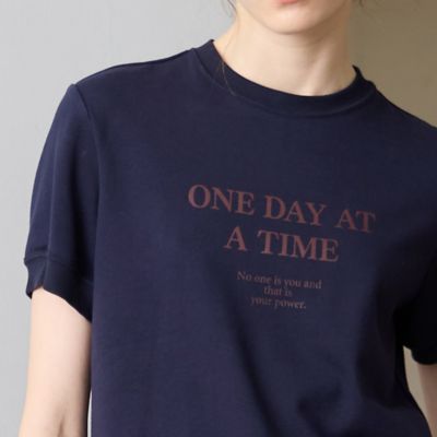 【Ｓ・Ｍサイズ】ミニ裏毛×リブ　ロゴＴシャツ（７３１２５４６６）