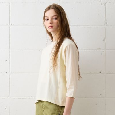 【Ｃｈａｒｍｅ　ｐａｒ　Ｅｃｌａｔ】異素材使いデザインＴシャツ（７３１２６４６６）