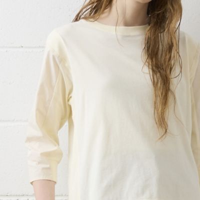 【Ｃｈａｒｍｅ　ｐａｒ　Ｅｃｌａｔ】異素材使いデザインＴシャツ（７３１２６４６６）