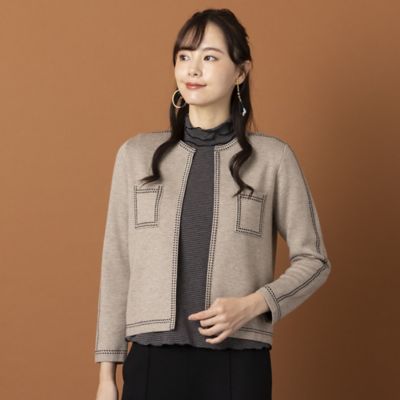 ＜Liliane Burty Eclat (Women/小さいサイズ) ＞【Ｓ・Ｍサイズ】接結ニット　ニットボレロ（７３１３１４０６）