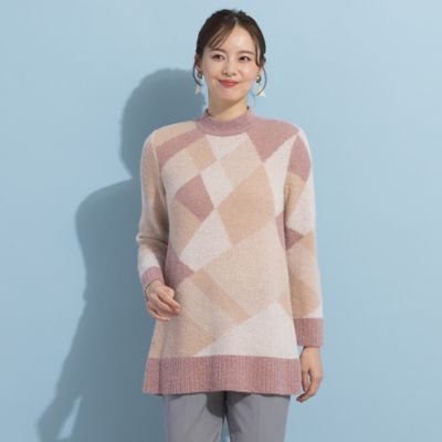 リリアンビューティ　プルオーバー　LLサイズ S・Mサイズ】もこもこジャカード プルオーバーニット