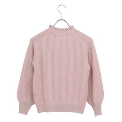 【Ｃｈａｒｍｅ　ｐａｒ　Ｅｃｌａｔ】人気につき追加フリル衿　ウォッシャブルニット（７３１３１５６２Ａ）
