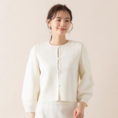 【セットアップ対応／Ｓ・Ｍサイズ】ウォッシャミラノリブ　コクーンニットジャケット（７３１３２５２１）