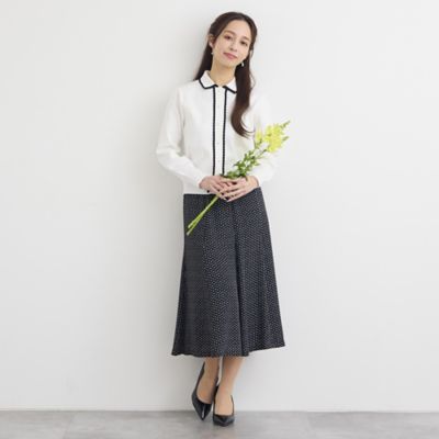 洗える】スカラップニットカーディガン（73132642） | Liliane