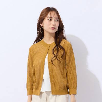 リリアンビューティー　カーディガン　ブルー　日本製 Liliane Burty（Lサイズ） / リリアンビューティ （レディース
