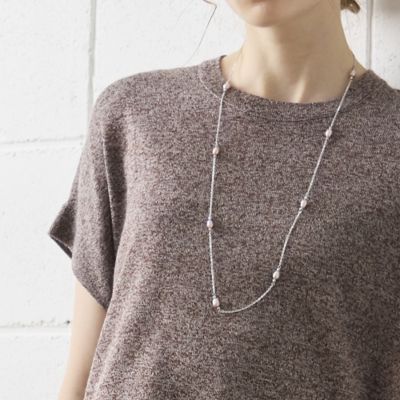 【Ｓ・Ｍサイズ】ニット×布帛　フレンチスリーブプルオーバー（７３１３５４６１）