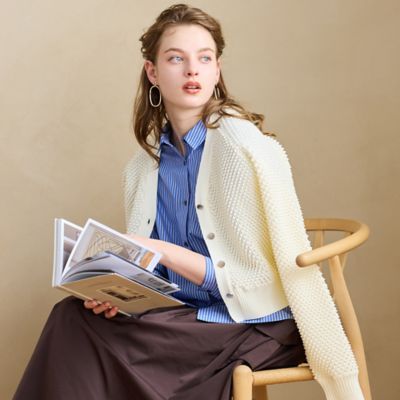 洗える】ワッフルニットカーディガン（73135661） | Liliane