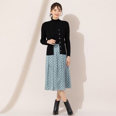 【Ｓ・Ｍサイズ】リブＶネック　ウォッシャブルニット［アンサンブル可］（７３１３６４０２）