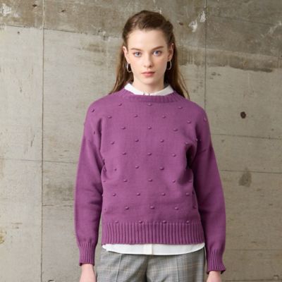 S・Mサイズ】ポップコーン編み プルオーバーニット