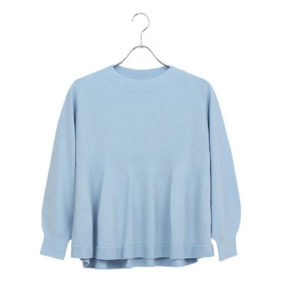 Liliane Burty Eclat (Women/小さいサイズ) /リリアンビューティ エクラ ホールガーメントフレアニット(73136501) アオ トップス【三越伊勢丹/公式】