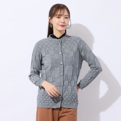 ホールガーメント編地変化カーディガン（73136521） | Liliane