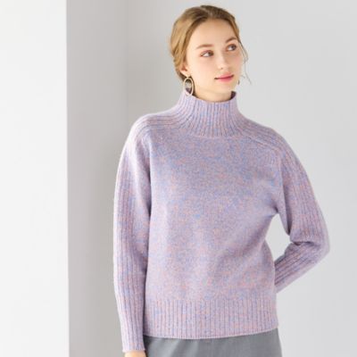 ＜Liliane Burty Eclat (Women/小さいサイズ) ＞カラー杢プルオーバーニット（７３１３６５５２）