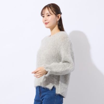 ＜Liliane Burty Eclat (Women/小さいサイズ) ＞アルパカシャギープルオーバーニット（７３１３６５５３）