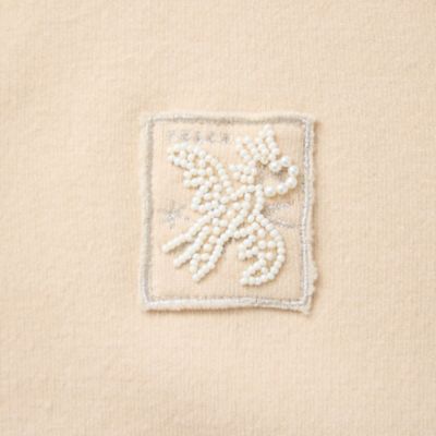 刺繍ワッペン付きニットカーディガン（73136564） | Liliane