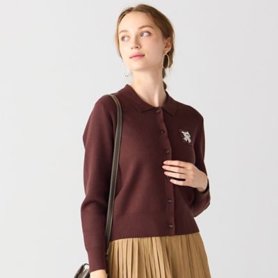 50sデビルワッペン付きカーディガン ネームワッペンいっぱいフード付きカーディガン （カーディガン