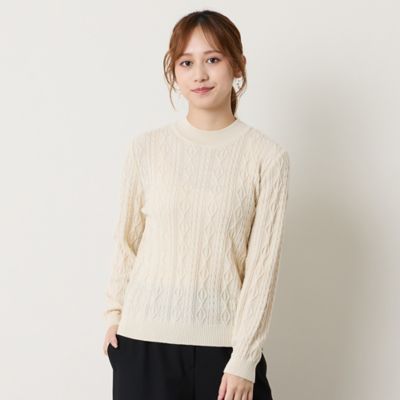 洗える】ウール混ハイゲージニット（73136651） | Liliane