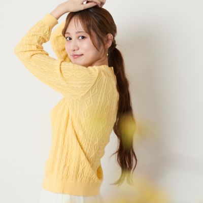 洗える】ウール混ハイゲージニット（73136651） | Liliane