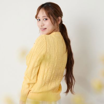洗える】ウール混ハイゲージニット（73136651） | Liliane