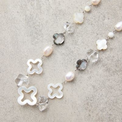 【一部店舗・オンラインショップ限定】シェル水晶　マグネットネックレス（７３１４２５１１）