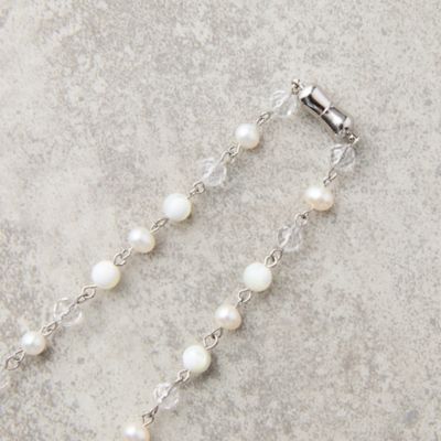 【一部店舗・オンラインショップ限定】シェル水晶　マグネットネックレス（７３１４２５１１）