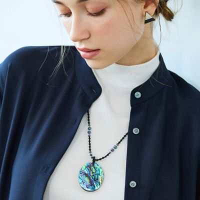 ＜Liliane Burty Eclat (Women/小さいサイズ) ＞【一部店舗・オンラインショップ限定】アバロンシェル　２ＷＡＹマグネットネックレス（７３１４２５１３）