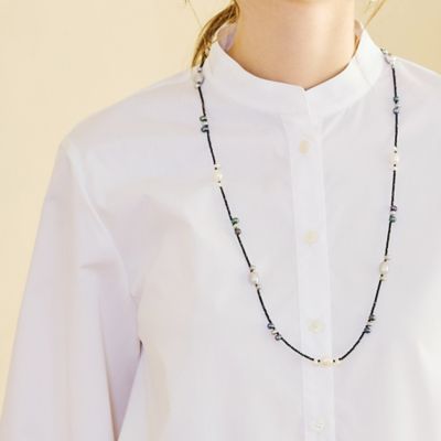 【一部店舗・オンラインショップ限定】淡水パール　ロングマグネットネックレス（７３１４２５１４）