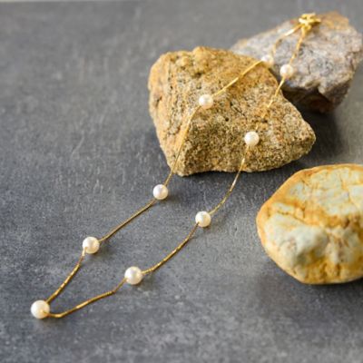 ＜Liliane Burty Eclat (Women/小さいサイズ) ＞【オンラインショップ限定】アコヤパールフリースライドネックレス（７３１４２６１０）