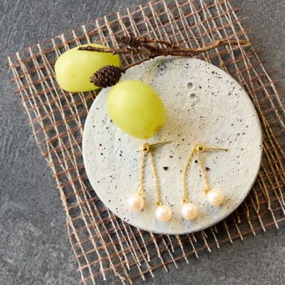 ＜Liliane Burty Eclat (Women/小さいサイズ) ＞【オンラインショップ限定】アコヤパールフリースライドピアス（７３１５２６１１）