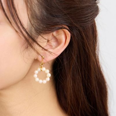 オンラインショップ限定】アコヤパールフープイヤリング