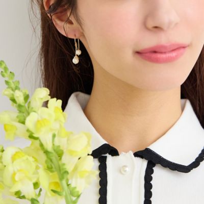 オンラインショップ限定】アコヤパール×淡水パールフックピアス
