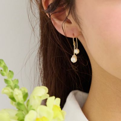 オンラインショップ限定】アコヤパール×淡水パールフックピアス