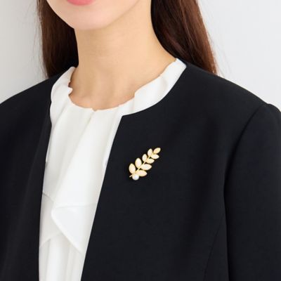 Liliane Burty Eclat (Women/小さいサイズ) /リリアンビューティ エクラ 【ＷＥＢ先行販売／一部店舗・オンラインショップ限定】リーフブローチ（７３１５２６２１）