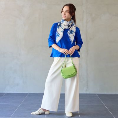 綿100％ヤシの木プリントストール（73163603） | Liliane