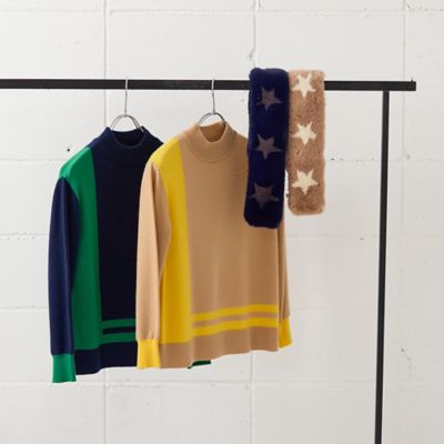 【一部店舗・オンラインショップ限定】フェイクファー星ティペット（７３１６６４０３）