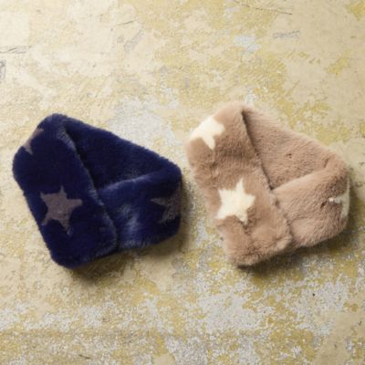 【一部店舗・オンラインショップ限定】フェイクファー星ティペット（７３１６６４０３）