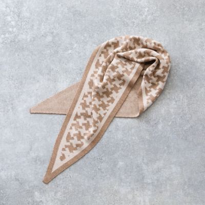 Liliane Burty Eclat (Women/小さいサイズ) /リリアンビューティ エクラ 幾何柄ニットストール(73166501) ベージュ スカーフ・ショール【三越伊勢丹/公式】