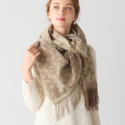 極美品 クリスチャンディオール ストール ペイズリー リバーシブル 極美品 クリスチャンディオール ストール ペイズリー リバーシブル