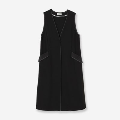 ＜R-ISM(Women) ＞【接触冷感・吸水速乾・紫外線防止・洗える】カラーステッチロングジレ（８１００２６０５）