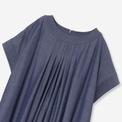 【接触冷感】シャンブレーテントワンピース（８１０１３５１０）