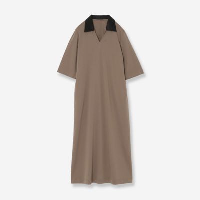 R-ISM(Women) /リズム ポロ襟ジャージーワンピース(81015501) ベージュ ワンピース・ドレス【三越伊勢丹/公式】